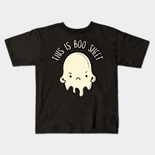 This Is Boo Sheet Ghost Halloween Costume Kids T-Shirt